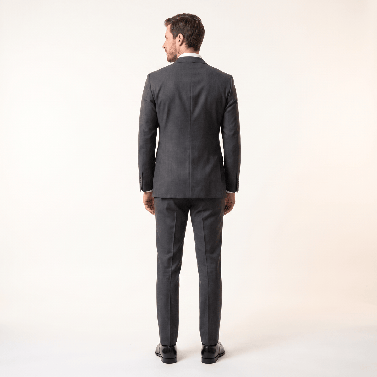 ceehuteey Ceehuteey 2 Pieces Men’s Suit Slim Fit Flat Peak Lapel Tuxedos (Blazer+Pants)