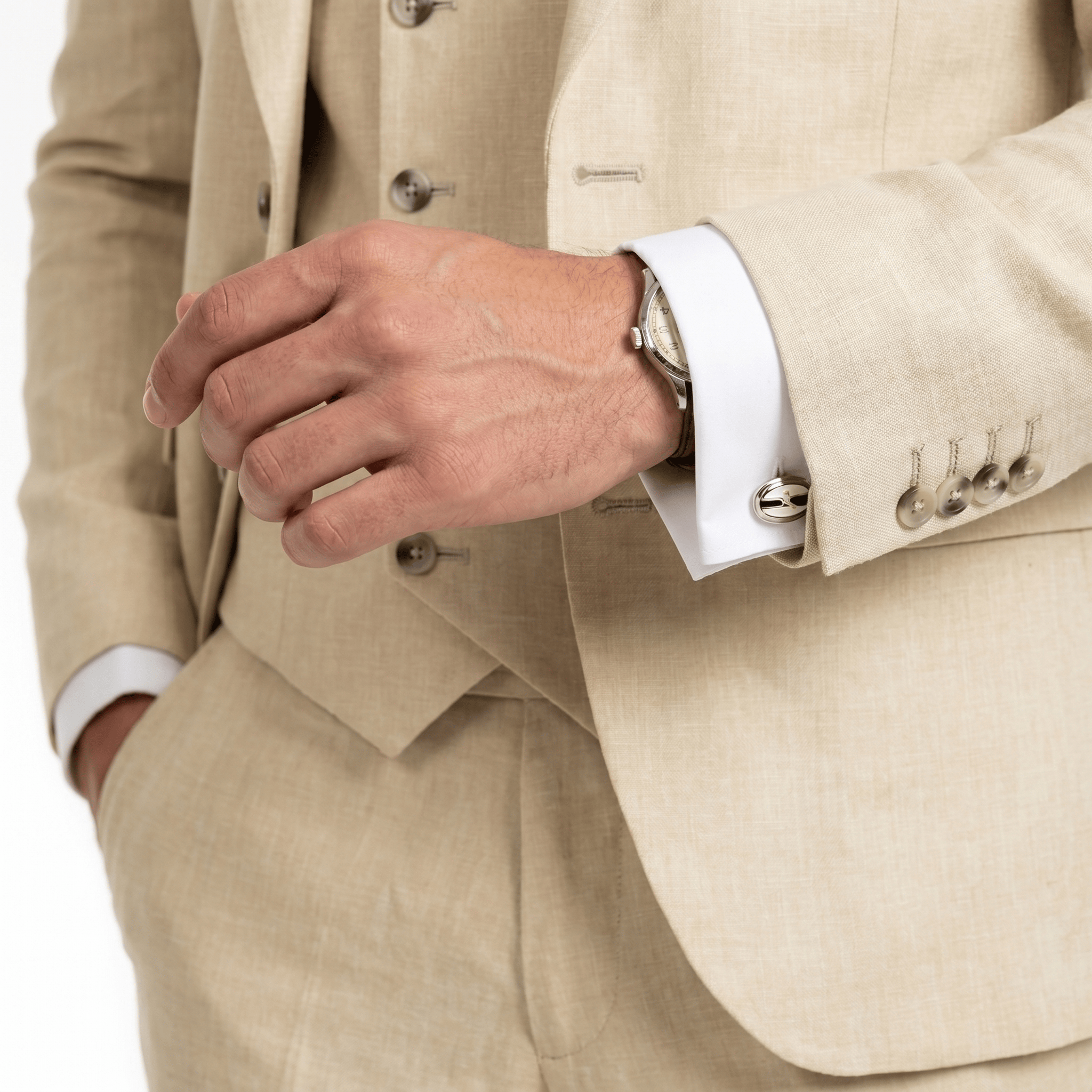 Ceehuteey Ceehuteey 3 Piece Mens Suit Double Breasted Prom Peak Lapel Suit (Blazer + Vest + Pants)