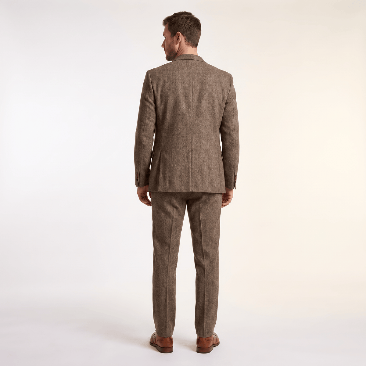 Ceehuteey Ceehuteey 3 Pieces Men's Suit Classic Tweed Notch Lapel Suits Prom(Blazer+Vest+Pants)