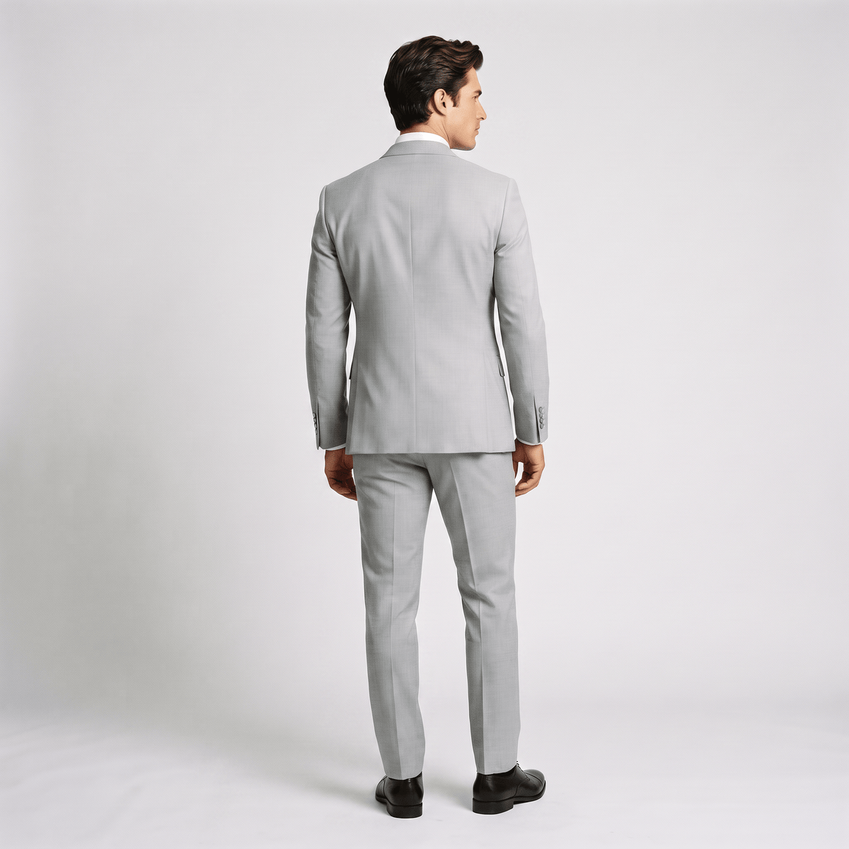 Ceehuteey Ceehuteey 3 Pieces Men's Suit Flat Peak Lapel Suits (Blazer+Vest+Pants)