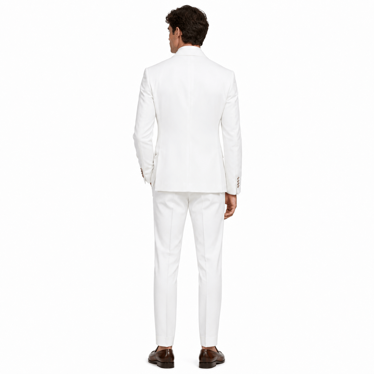 Ceehuteey Ceehuteey Men's 2 Pieces Double Breasted Peak Lapel Gent Suit (Blazer+Pants)