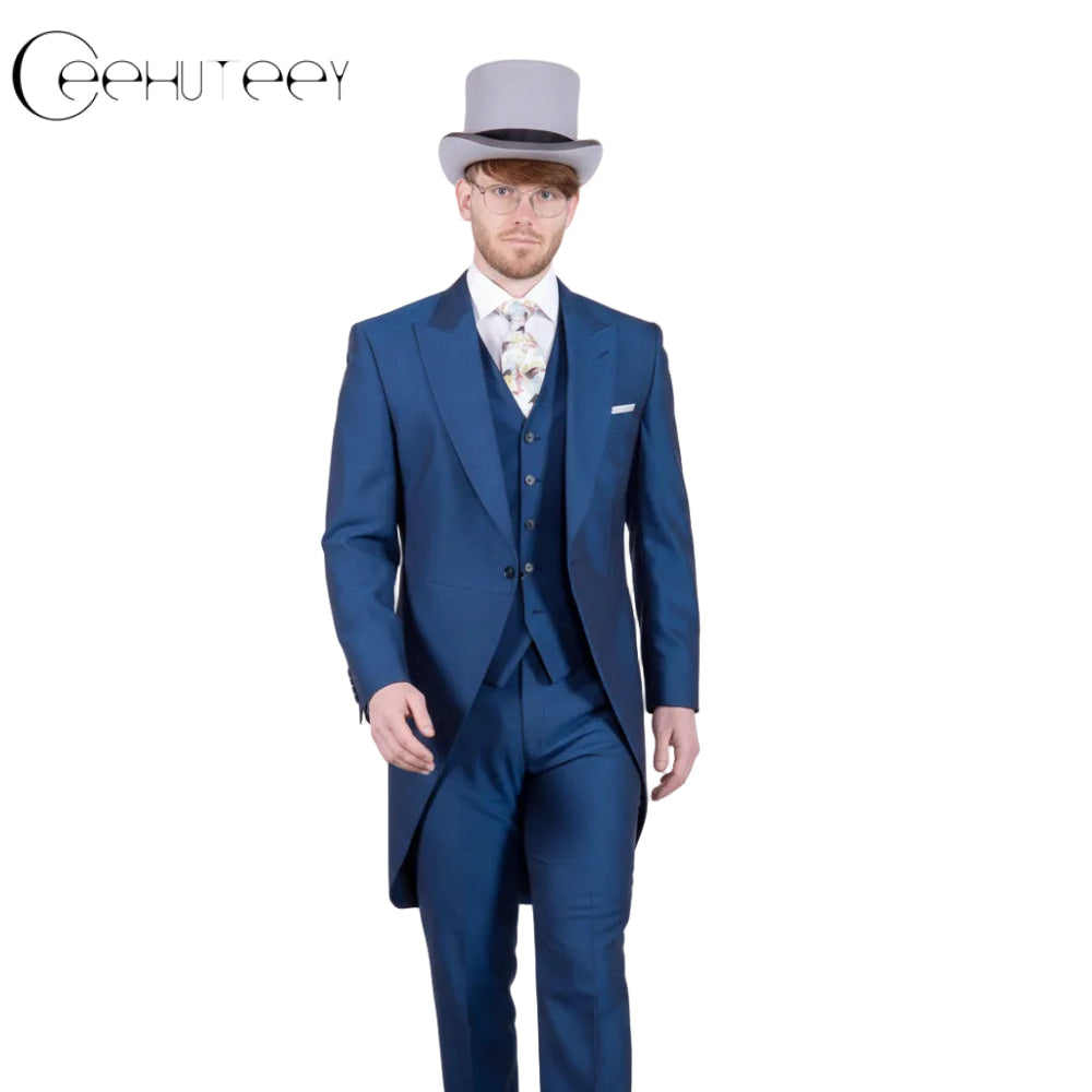ceehuteey Ceehuteey Men's 3 Pieces Formal Classic vintage For Wedding Tuxedos Suit