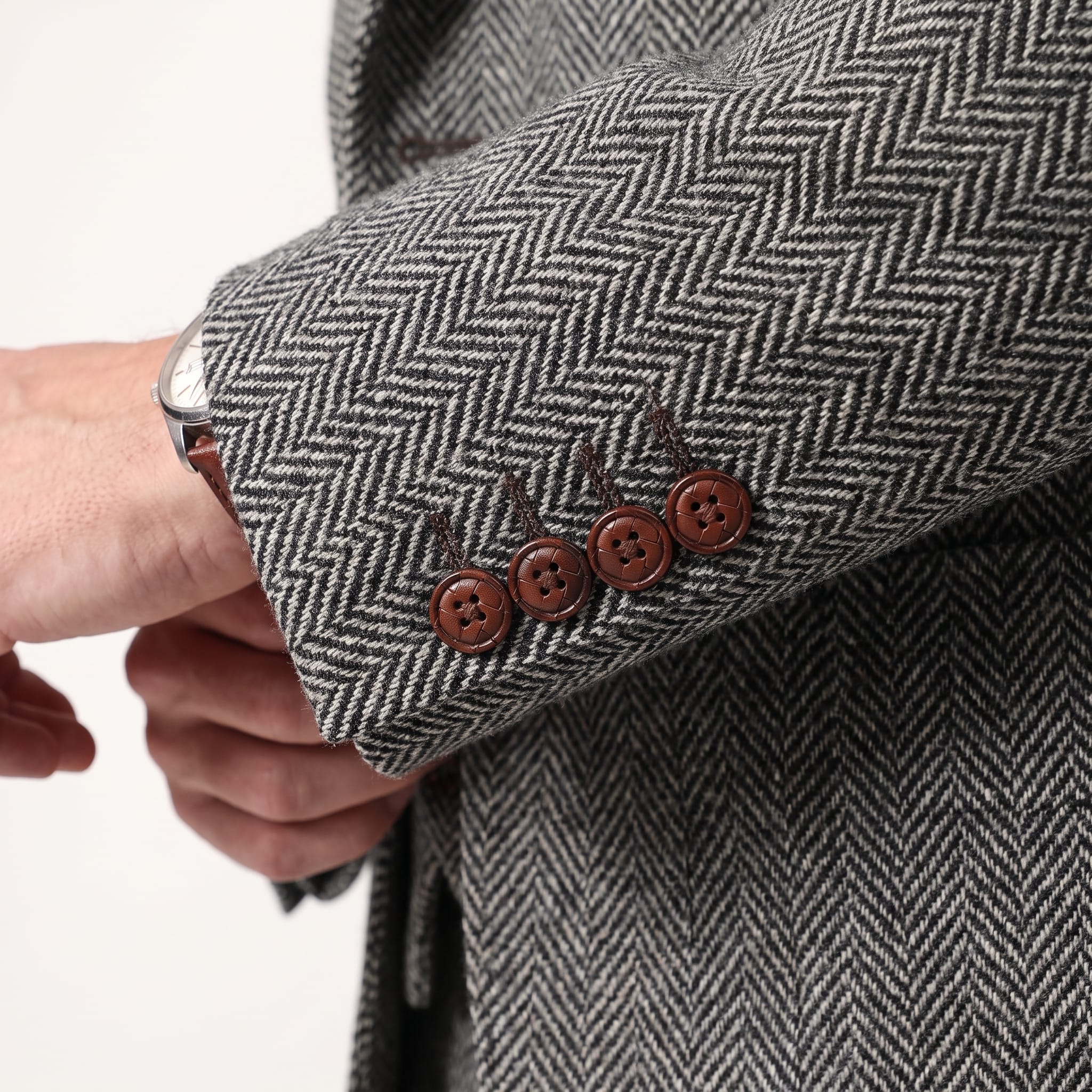 Ceehuteey Ceehuteey Men’s Classical Herringbone Suits 3 Piece Suits Groom Suits (Blazer+Vest+Pants)