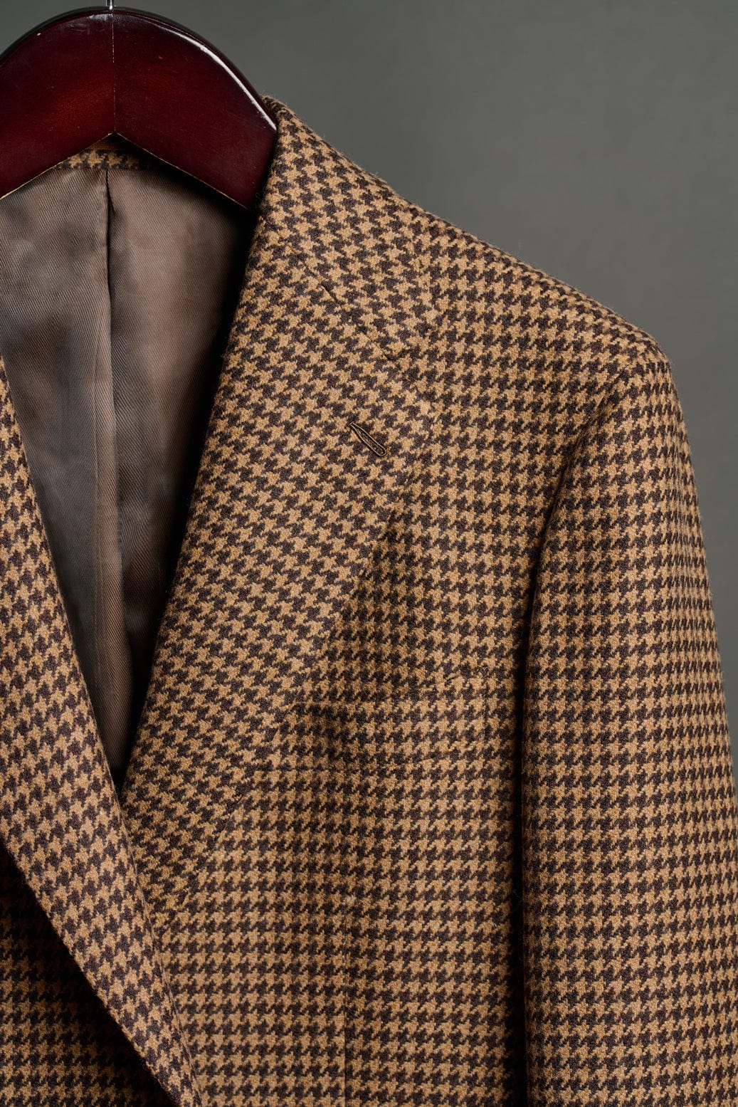 ceehuteey Ceehuteey Men's Fashion Houndstooth Pattern Checked Peak Lapel Tuxedos Blazer