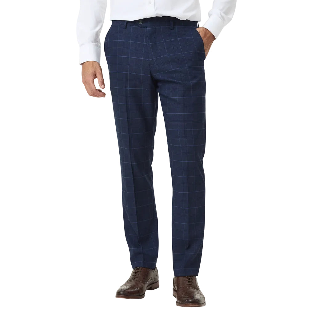 ceehuteey Ceehuteey Vintage Fashion Classic Men's 3 Pieces Plaid Notch Lapel Suit (Blazer+vest+Pants)
