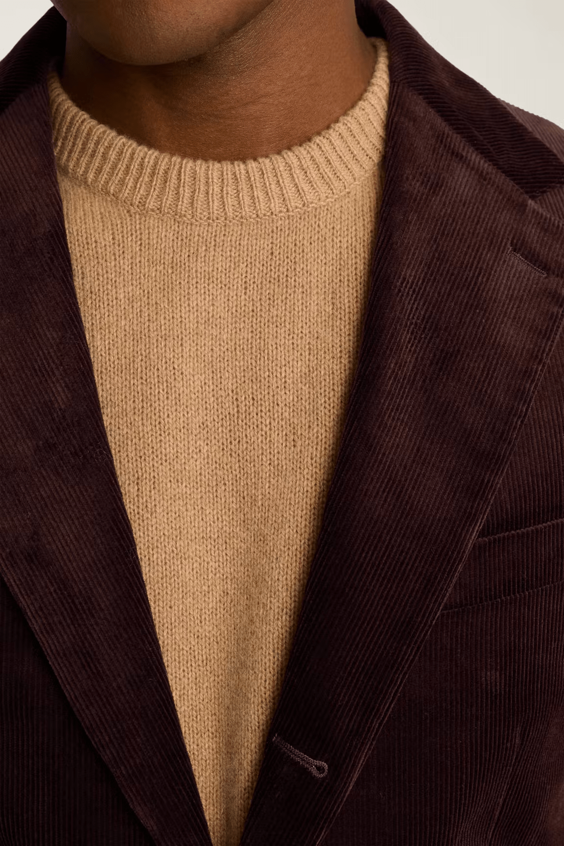 ceehuteey Corduroy Men's 2 Pieces Notch Lapel Fashion Regular Classic Fit Mens Suit Blazer (Blazer+Pants)