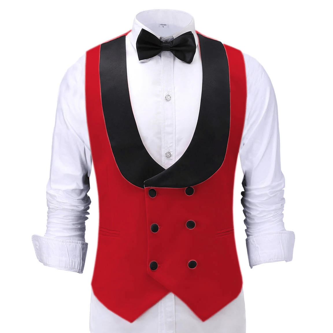 ceehuteey Fashion Men's Suit Vest Regular Fit Shawl Lapel Waistcoat For Wedding