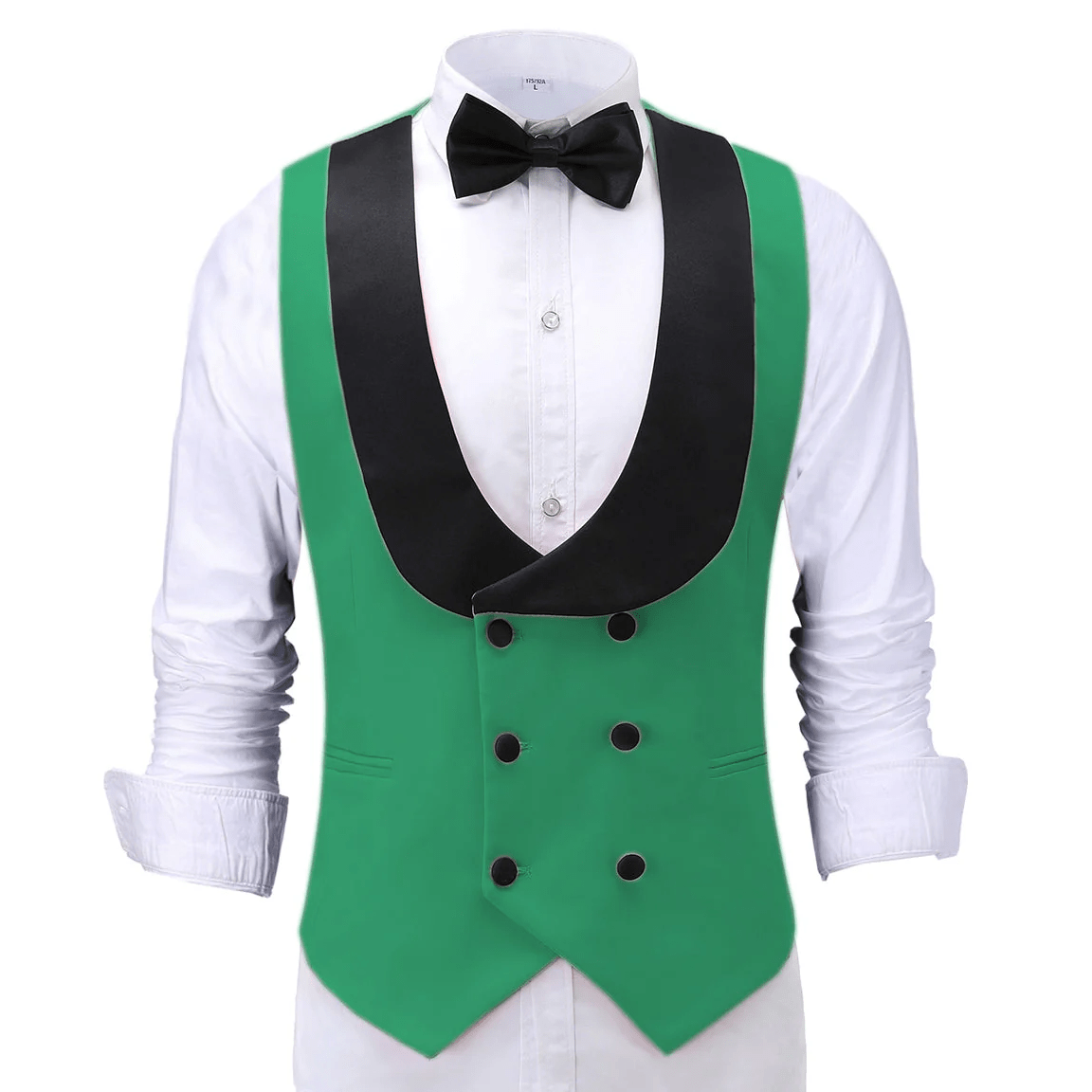 ceehuteey Fashion Men's Suit Vest Regular Fit Shawl Lapel Waistcoat For Wedding