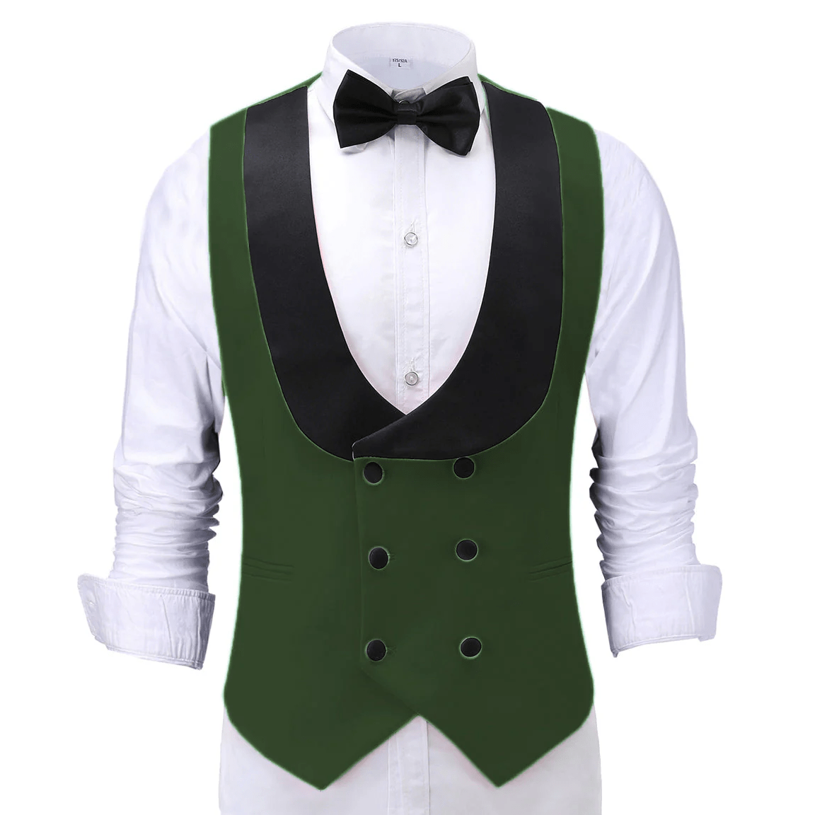 ceehuteey Fashion Men's Suit Vest Regular Fit Shawl Lapel Waistcoat For Wedding