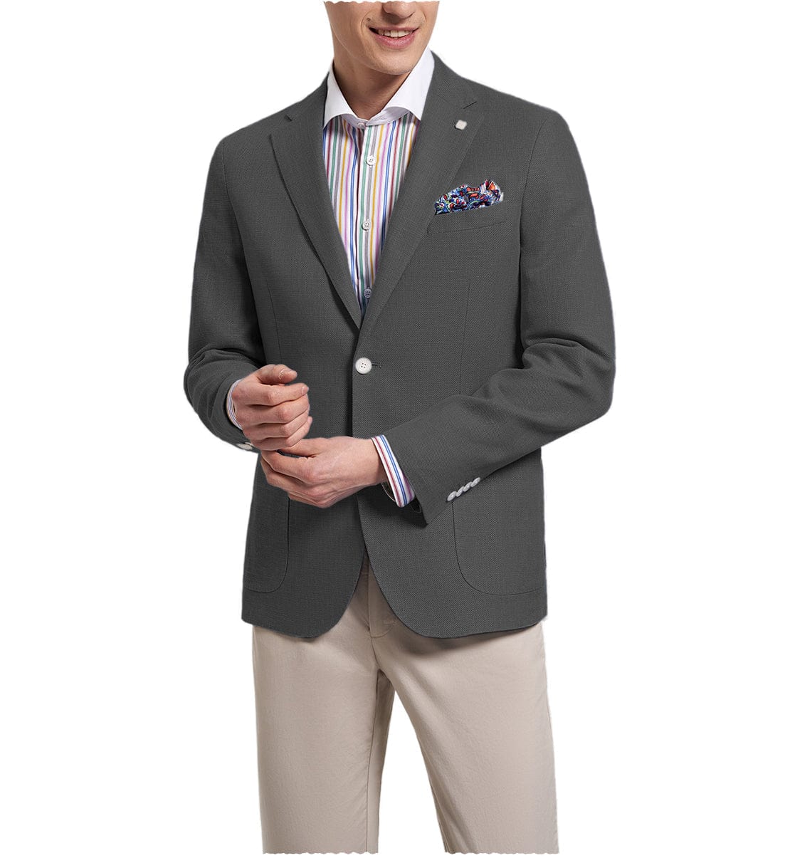 ceehuteey Formal Fashion Men's Notch Lapel Suit Blazer