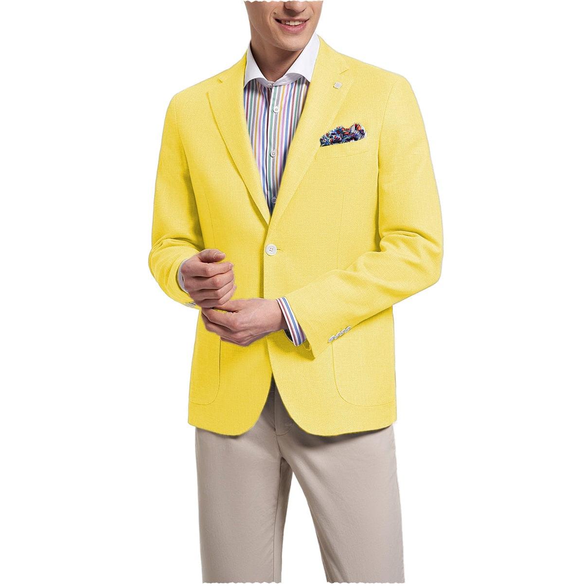 ceehuteey Formal Fashion Men's Notch Lapel Suit Blazer