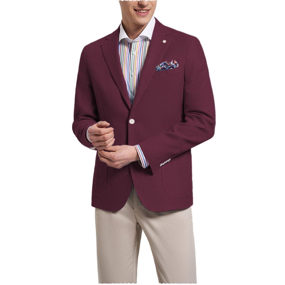 ceehuteey Formal Fashion Men's Notch Lapel Suit Blazer