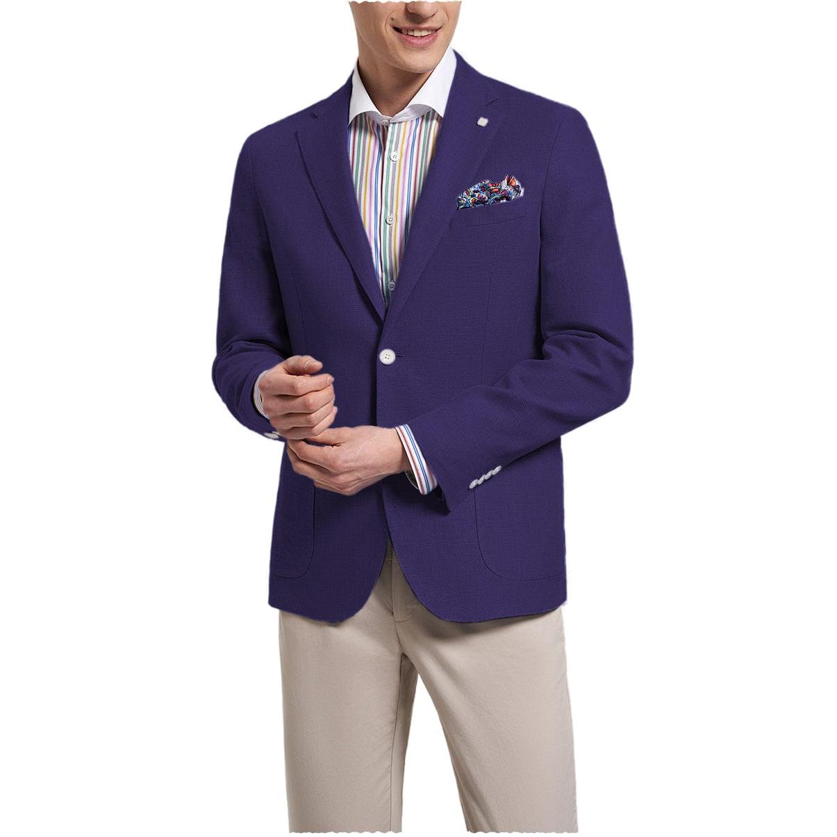 ceehuteey Formal Fashion Men's Notch Lapel Suit Blazer