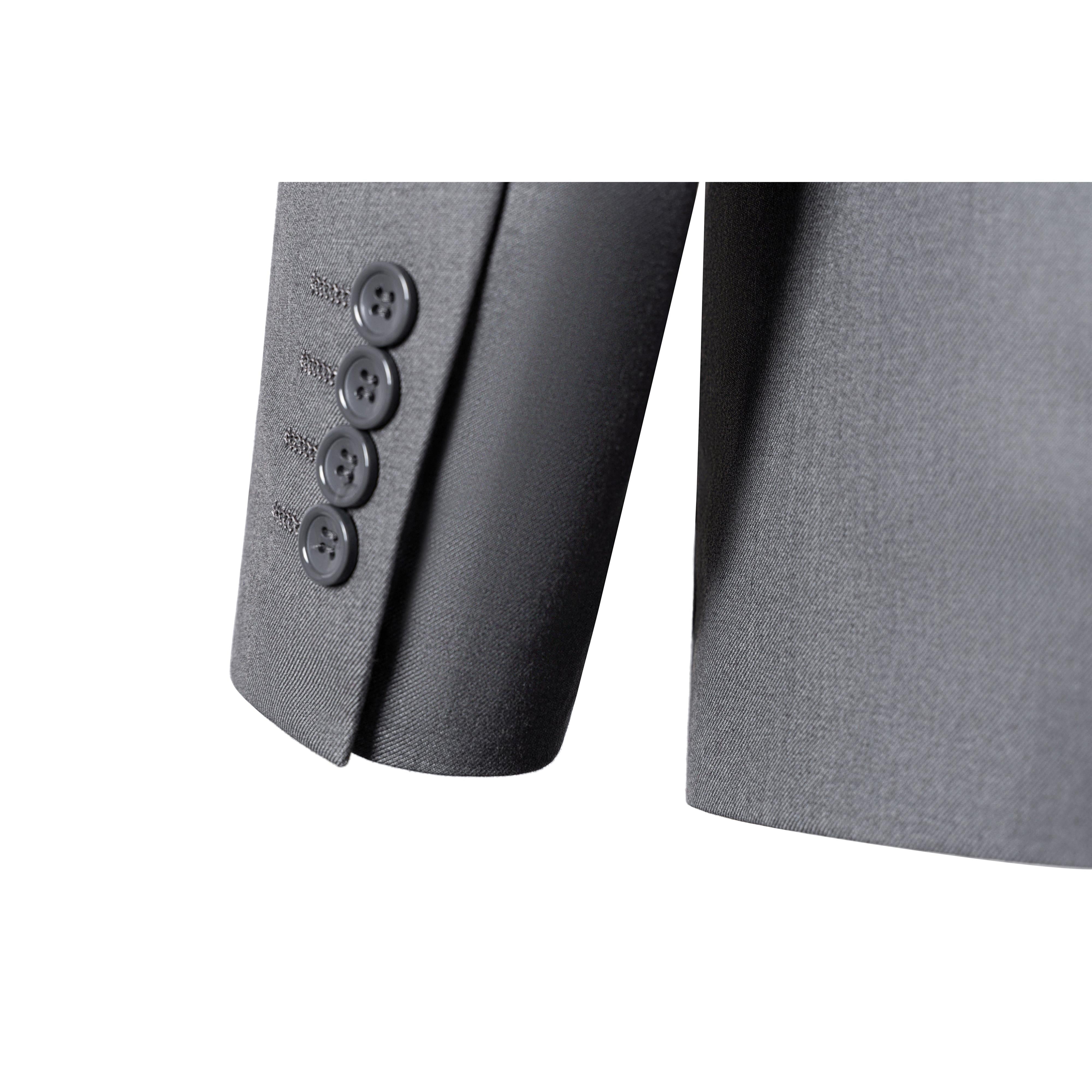 ceehuteey Formal Fashion Men's Suit Double Breasted 2 Piece Business Tuxedos (Blazer+Pants)