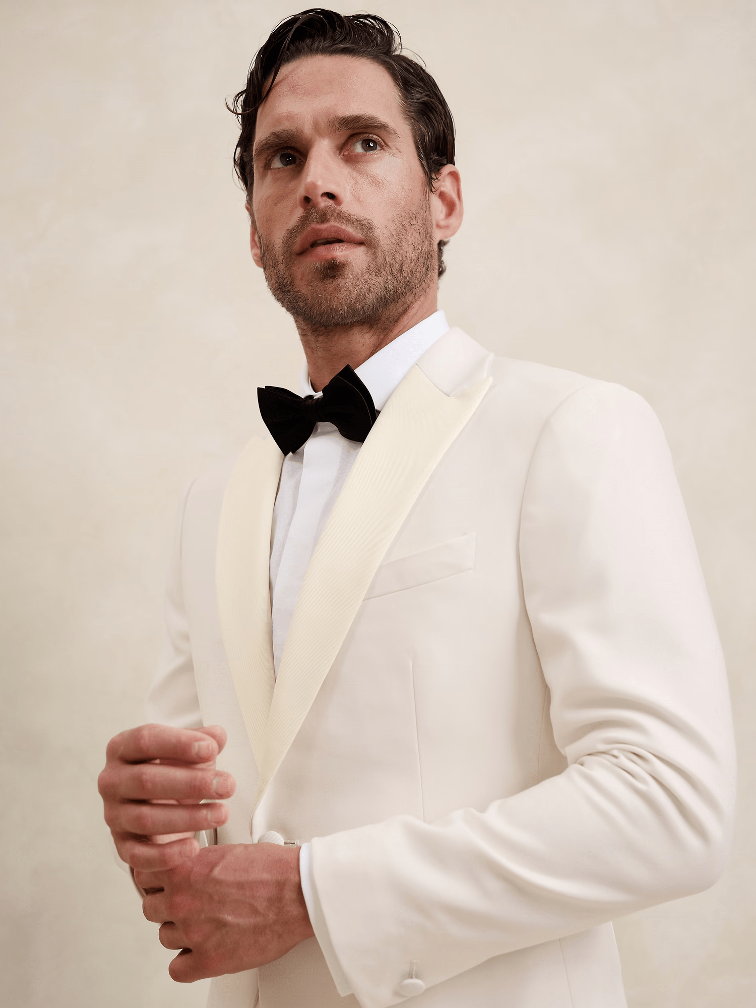 ceehuteey Men's 2 Piece Slim Fit Shawl Lapel Fashion Multiple Occasions Western Tuxedos Suit( Blazer+ Pant)