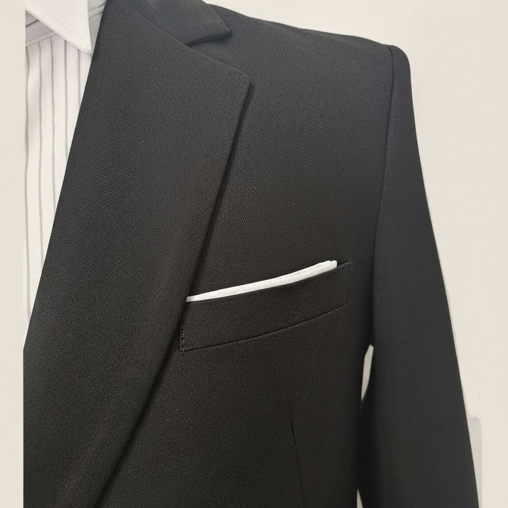 ceehuteey Men's 2 Piece Suit with Metal Clasp Slim Fit Suit Stylish Tuxedo Suit Set