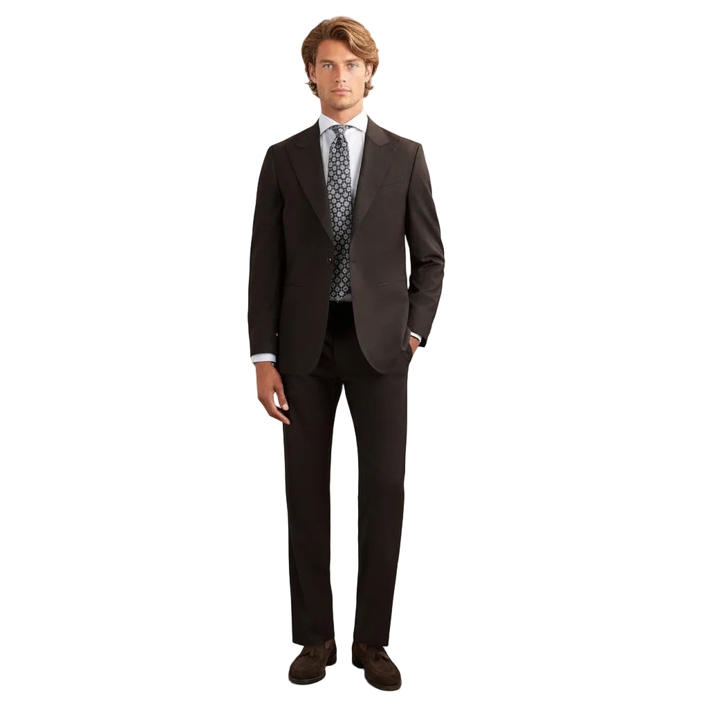 ceehuteey Men's 2 Pieces Business Peak lapel Fashion Suit (Blazer+Pants)