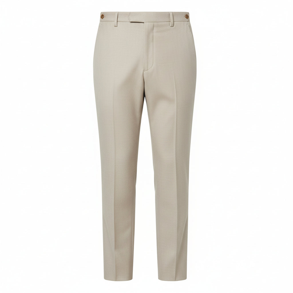 ceehuteey Men's 2 Pieces Double Breasted Beige Multiple occasions Peak lapel Mens Suit (Blazer+Pants)