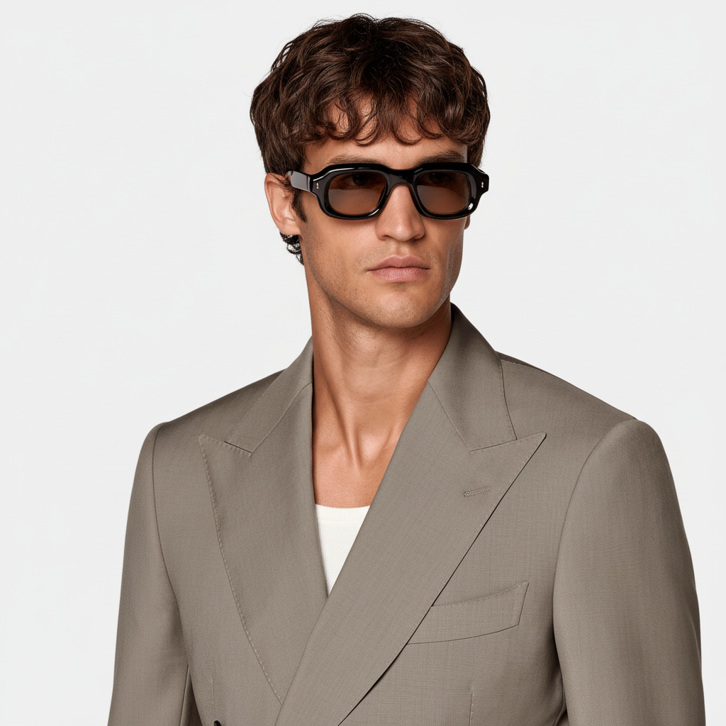 ceehuteey Men's 2 Pieces Double Breasted Peak lapel Multiple occasions Mens Suit (Blazer+Pants)