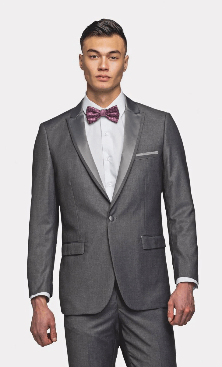 ceehuteey Men's 2 Pieces Fashion Formal Peak lapel Mens Tuxedos For Wedding Groomsmen (Blazer+Pants)