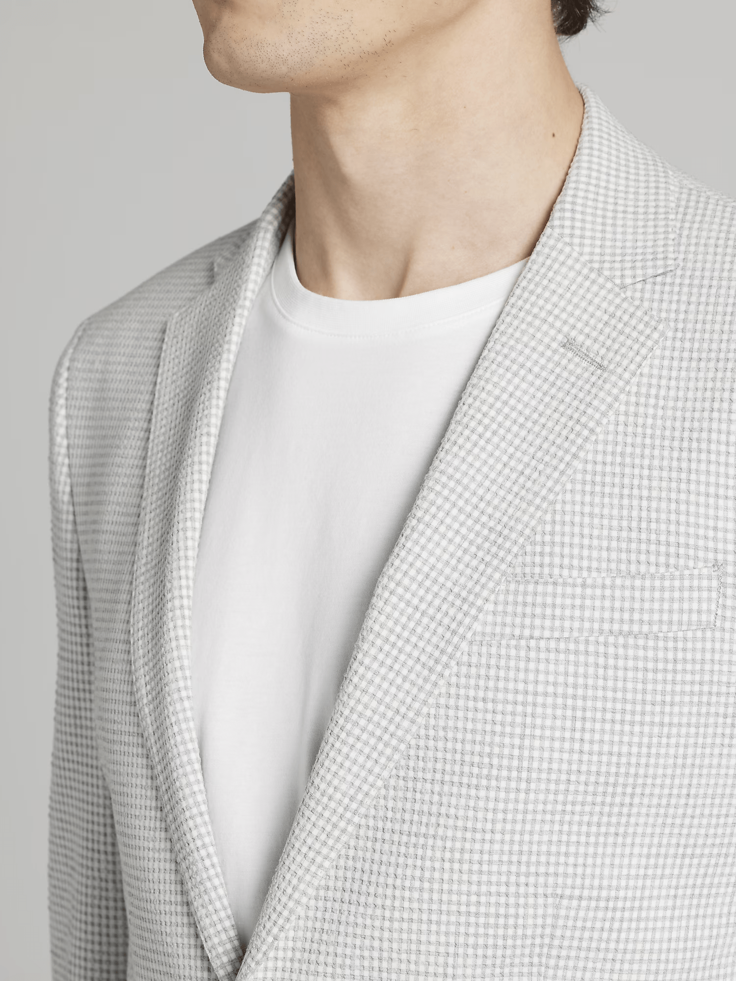 ceehuteey Men's 2 Pieces Fashion Houndstooth Notch Lapel Suit (Blazer+Pants)