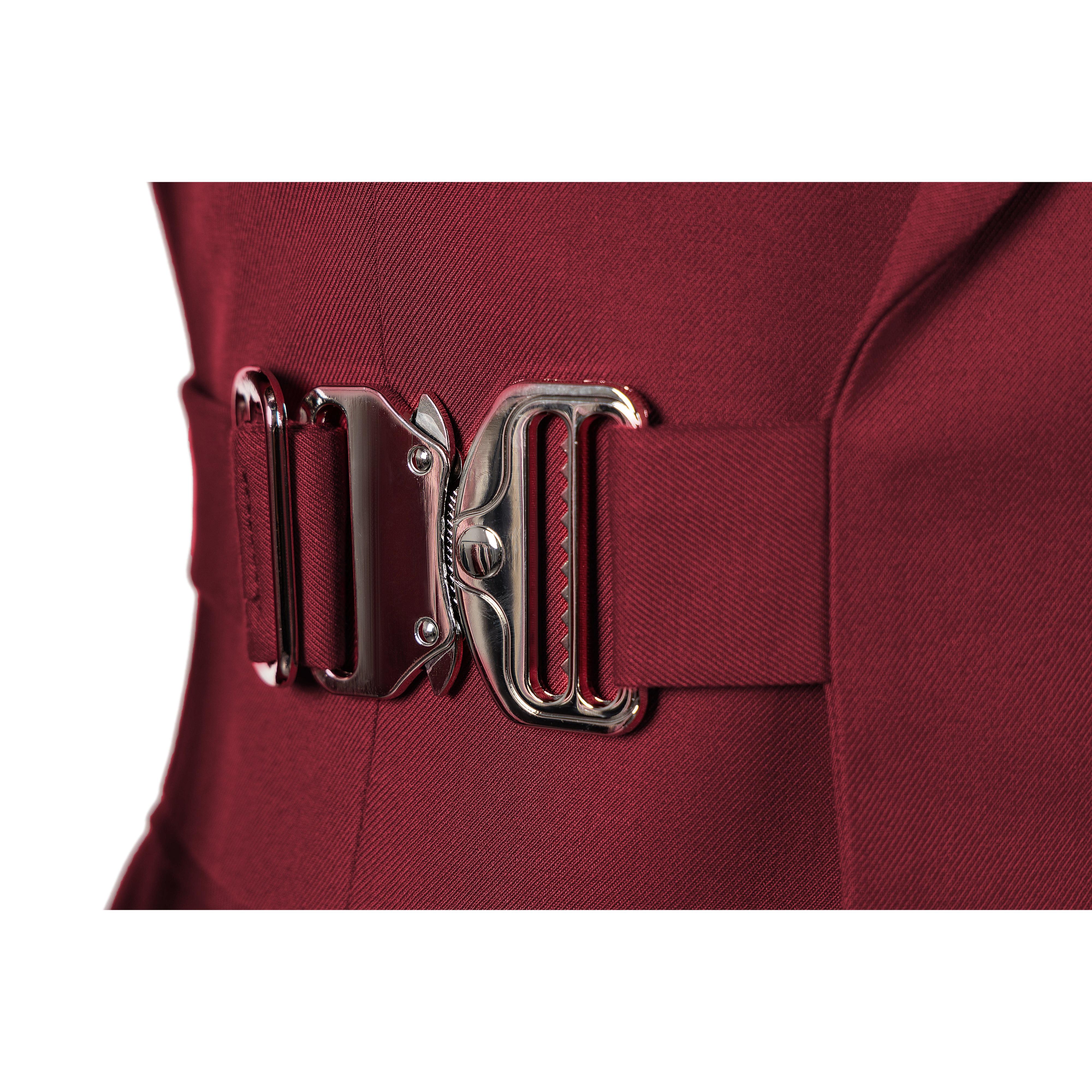 ceehuteey Men's 2 Pieces Red Fashion Notch Lapel Sunshine Formal Suit (Blazer+Pants)