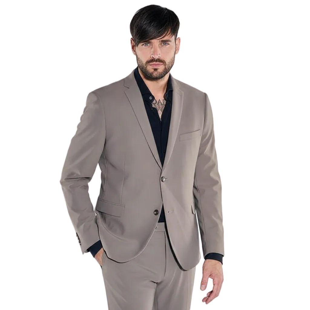 ceehuteey Men's 2 Pieces Single Breasted Peak lapel Multiple occasions Mens Suit (Blazer+Pants)