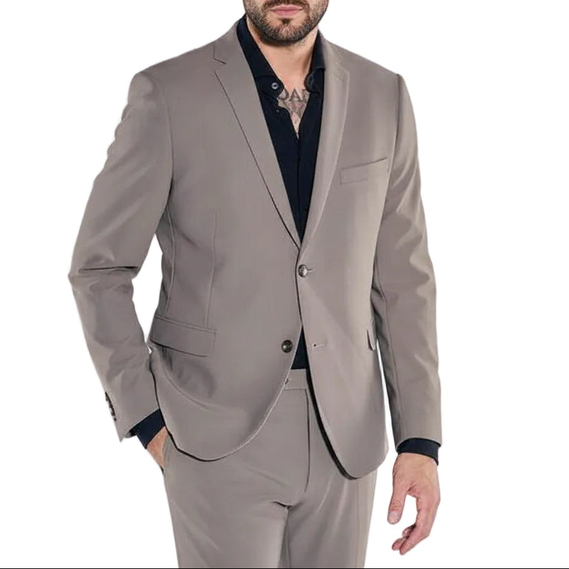 ceehuteey Men's 2 Pieces Single Breasted Peak lapel Multiple occasions Mens Suit (Blazer+Pants)