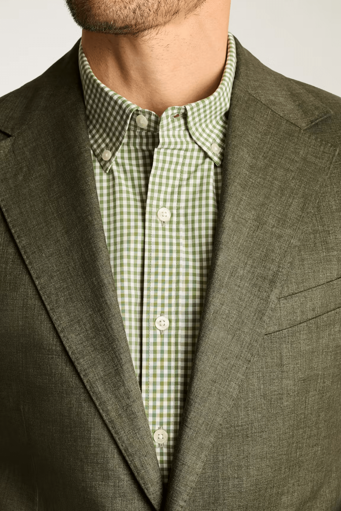 ceehuteey Men's 2 Pieces Summer Linen Cotton Dark Green Leisure Notch Lapel Suit (Blazer+Pants)