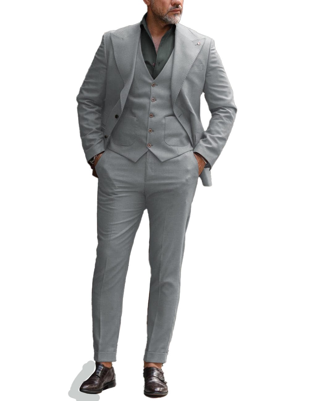 Buy Men Navy Slim Fit Solid Formal Three Piece Suit Online - 750057 | Allen  Solly