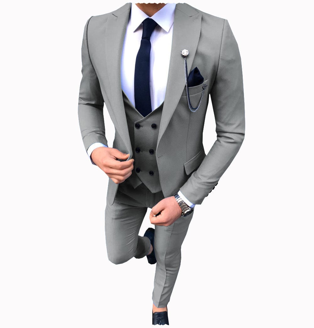 Black Men Suits for Wedding One Button Groomsmen Suits Shawl Lapel Best Man  Blazers Showprettydress – showprettydress