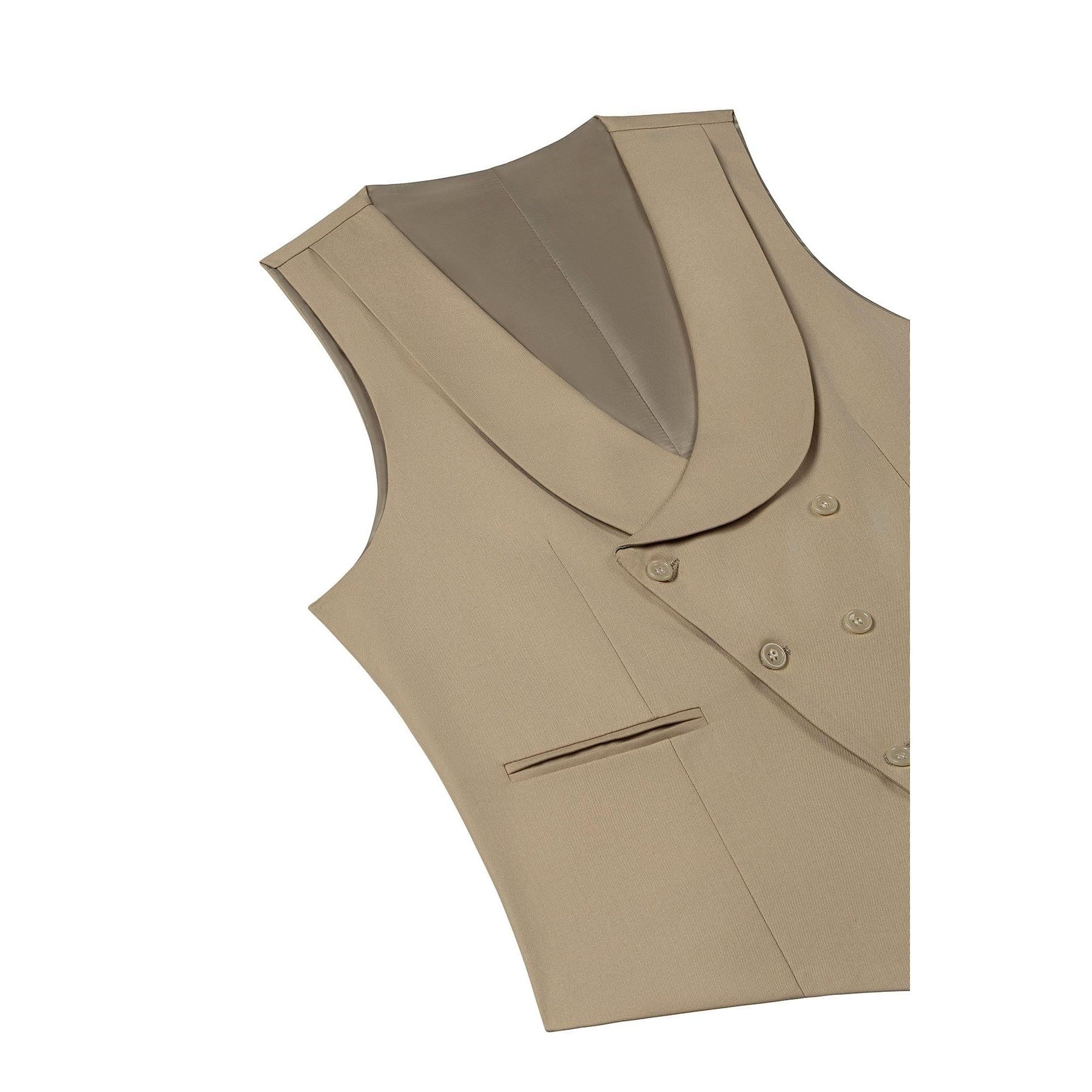 ceehuteey Men's 3 Piece Suits Slim Fit Notch Lapel Western Tuxedos (White Blazer+Vest+ Pant)