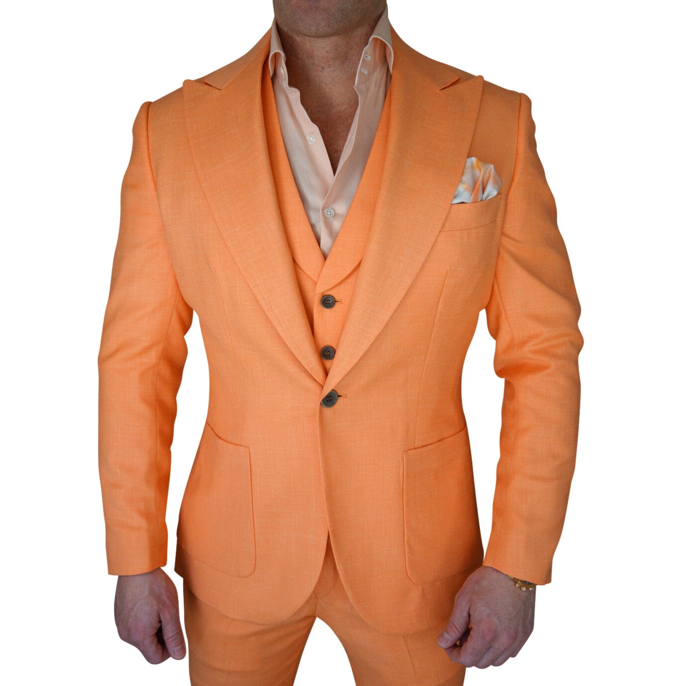 ceehuteey Men's 3 Pieces Leisure Peak lapel Tuxedos Blazer Suit (Blazer+vest+Pants)