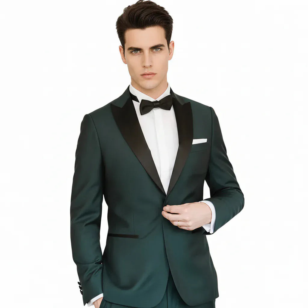 ceehuteey Men's 3 Pieces Men's Multiple occasions Dinner Jacket Fashion for Wedding Groomsmen Suit (Blazer+vest+Pants)