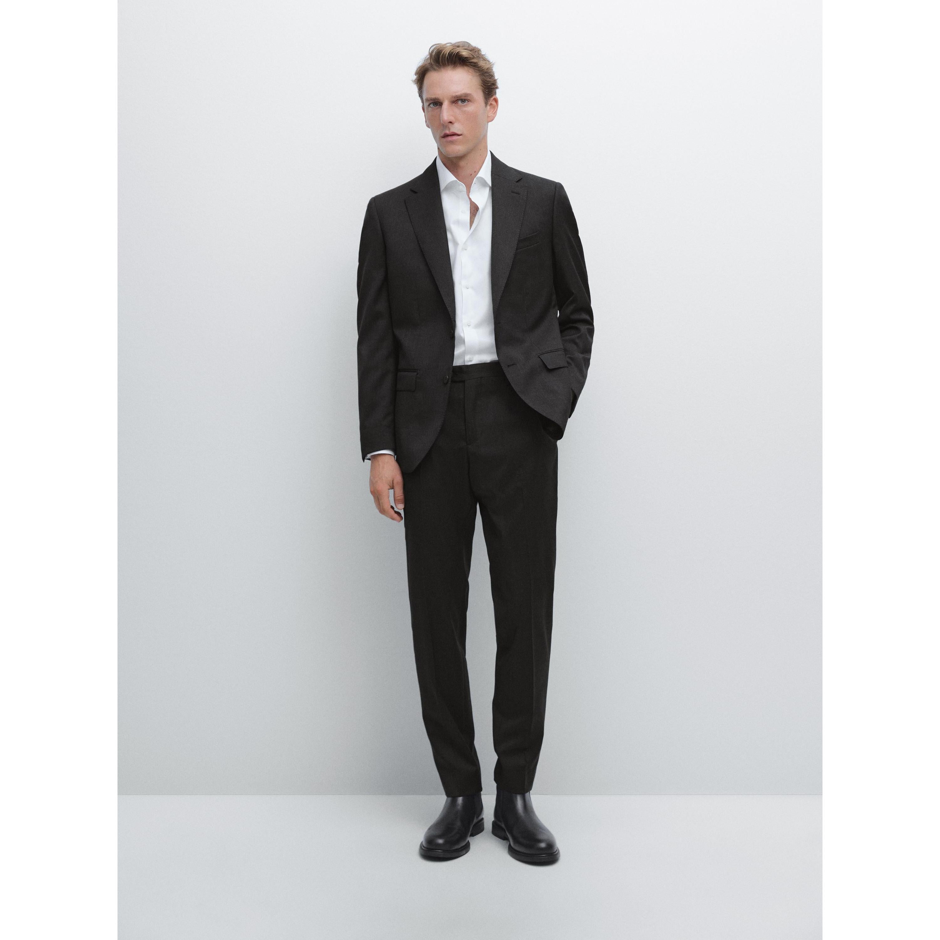 ceehuteey Men's Bussiness two-piece Notch Lapel Slim Fit Suit  (Blazer+Pants)