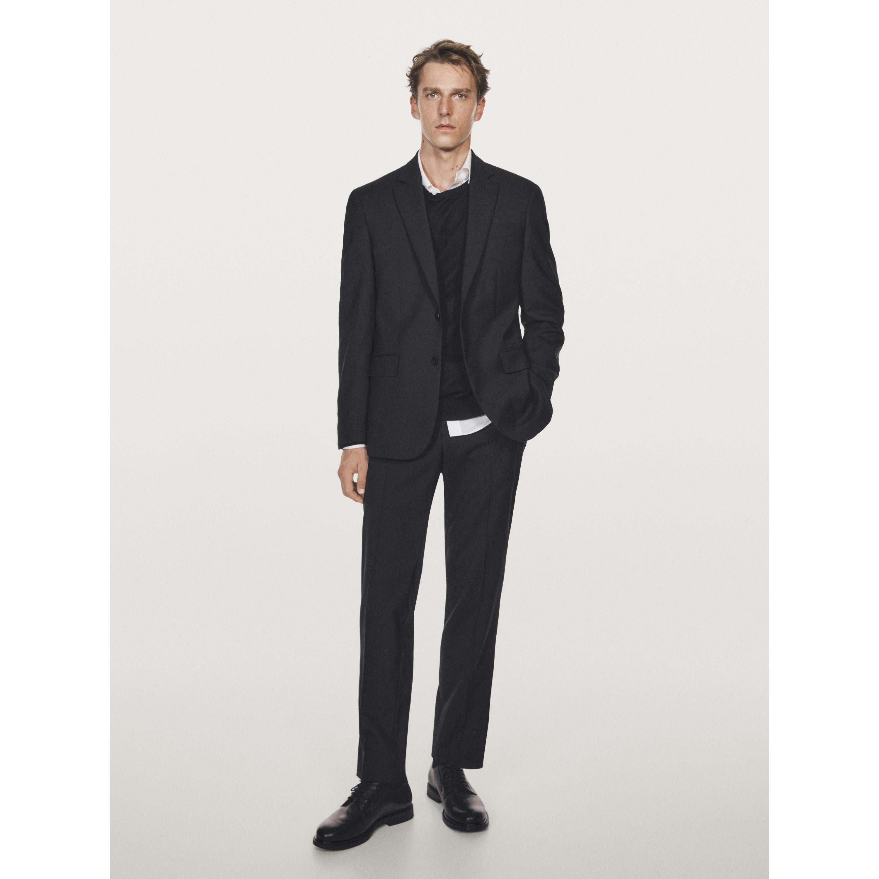 ceehuteey Men's Bussiness two-piece Notch Lapel Slim Fit Suit  (Blazer+Pants)