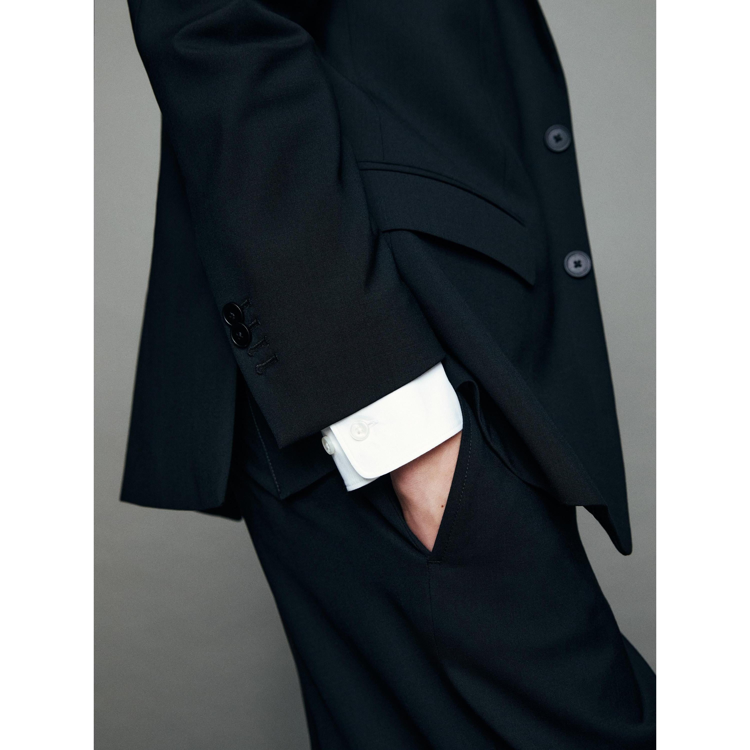 ceehuteey Men's Bussiness two-piece Peak Lapel Solid Multiple Occasions Suit  (Blazer+Pants)