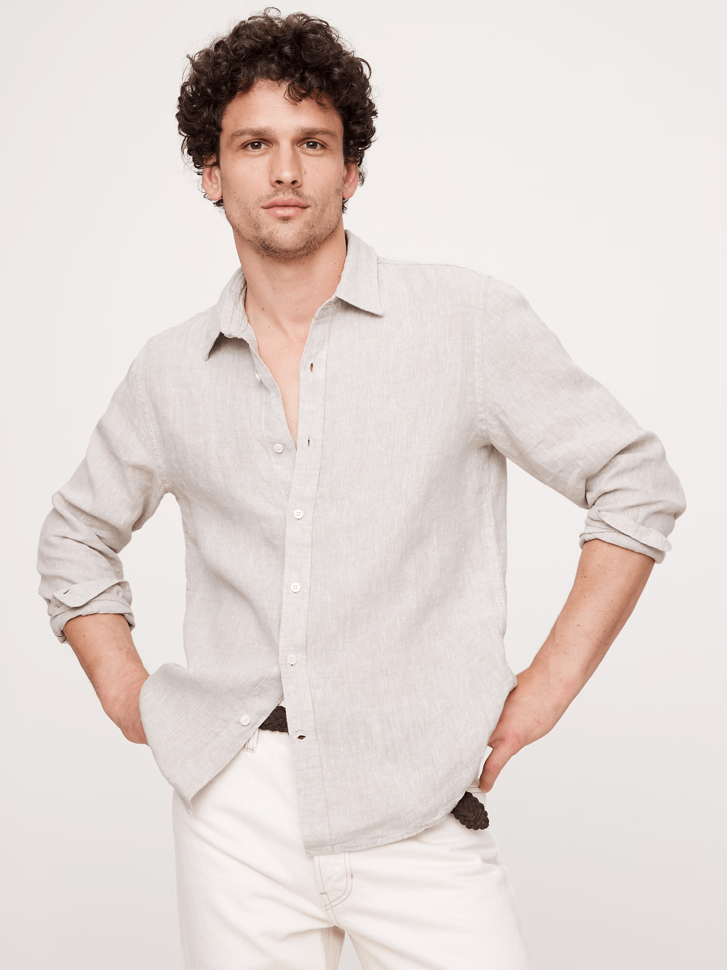 ceehuteey Men's Casual Fashion Multiple Occasions Slim Fit Plain Mens Shirt