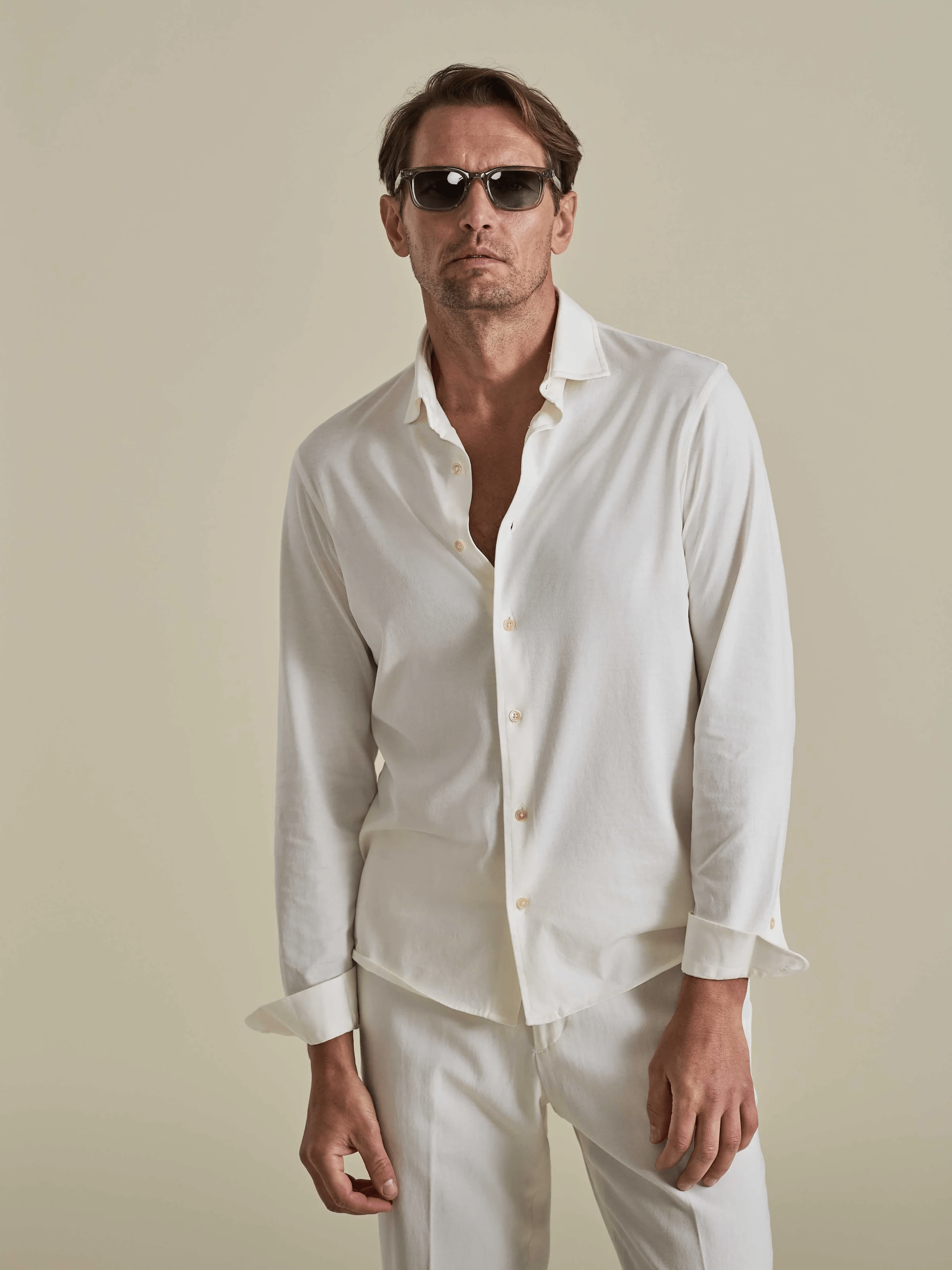 ceehuteey Men's Casual Fashion Slim Fit Plain Mens Shirt
