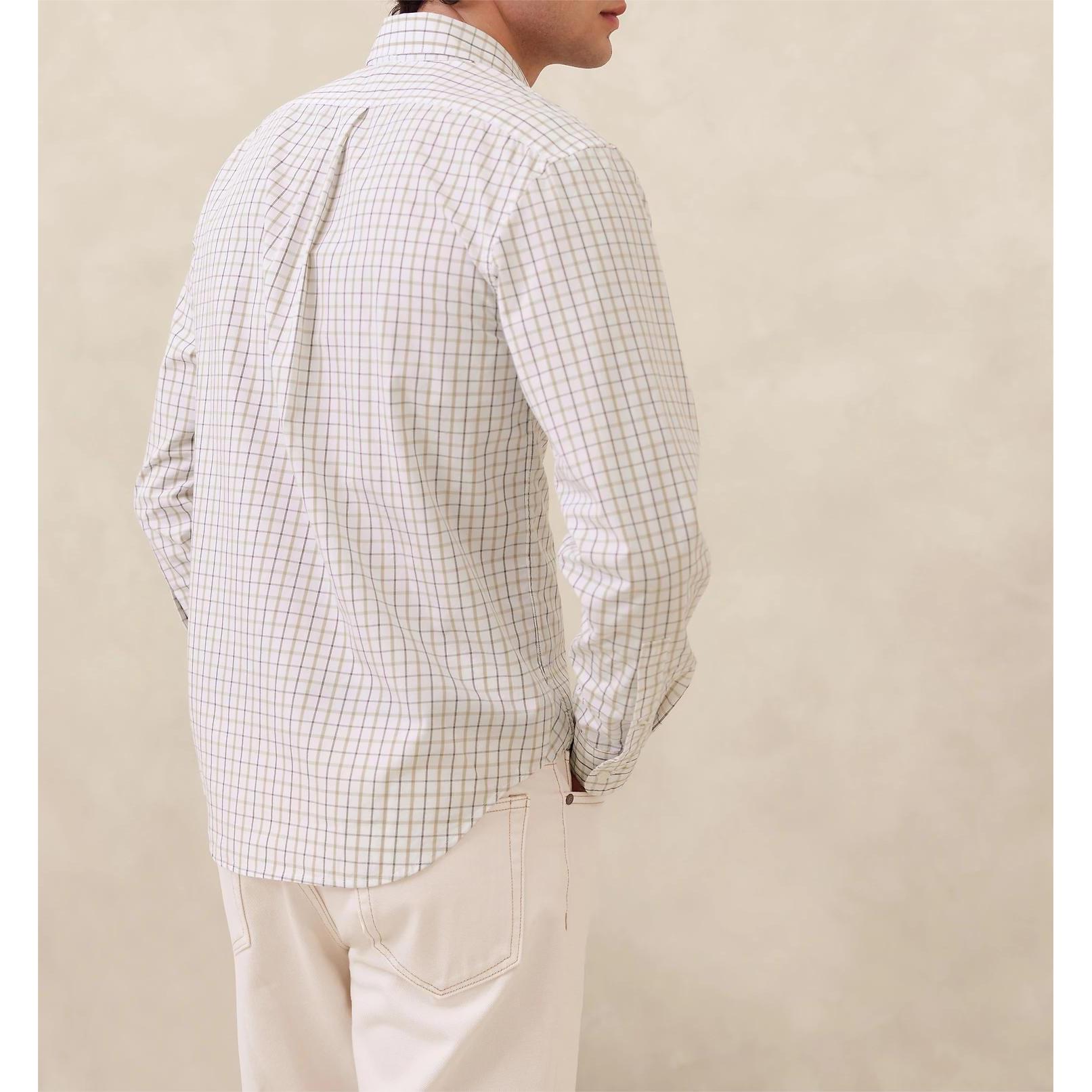 ceehuteey Men's casual houndstooth plaid shirt