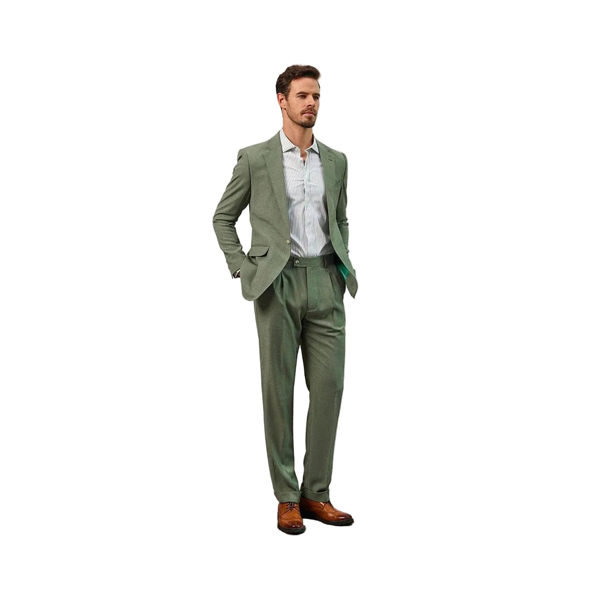 ceehuteey Men's Fashion Notch Lapel Regular Fit Blazer suit (Blazer+Pants)