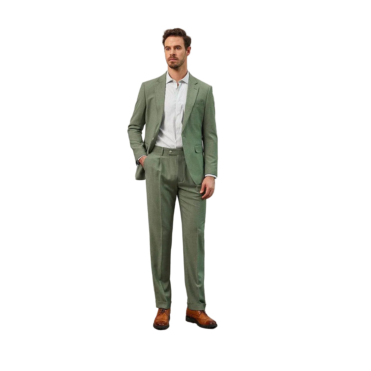 ceehuteey Men's Fashion Notch Lapel Regular Fit Blazer suit (Blazer+Pants)