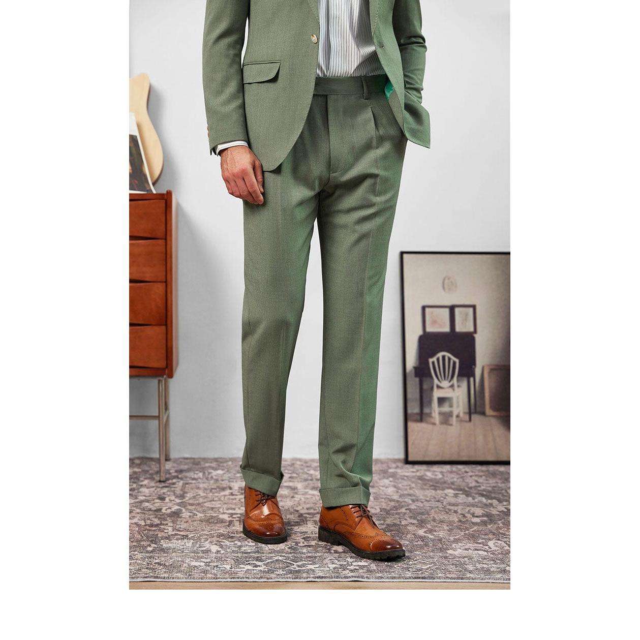 ceehuteey Men's Fashion Notch Lapel Regular Fit Blazer suit (Blazer+Pants)