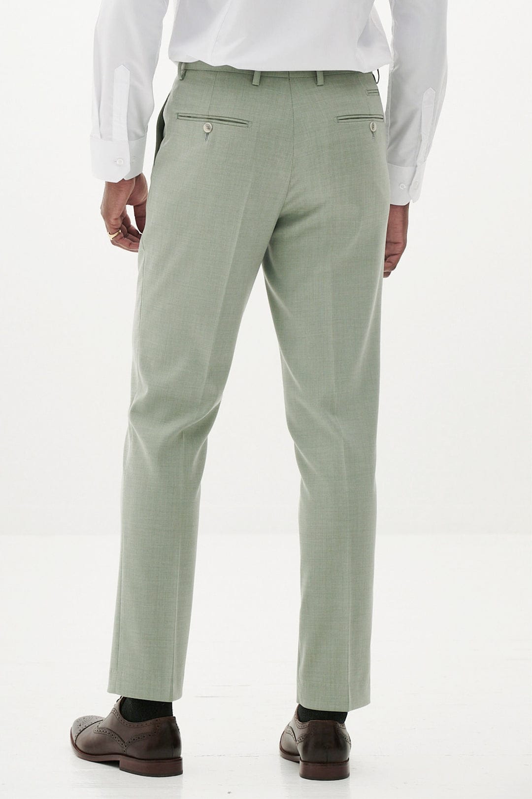ceehuteey Men's Fashion three-piece Suit in Light Green Signature Notch Lapel Multiple Occasions Tuxedos For Wedding (Blazer+vest+Pants)