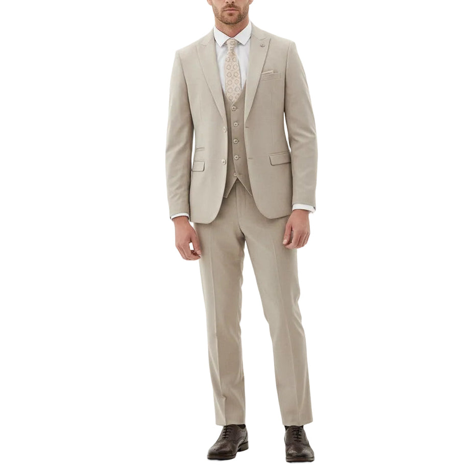 ceehuteey Men's Fashion three-piece Suit in Light Green Signature Notch Lapel Multiple Occasions Tuxedos For Wedding (Blazer+vest+Pants)