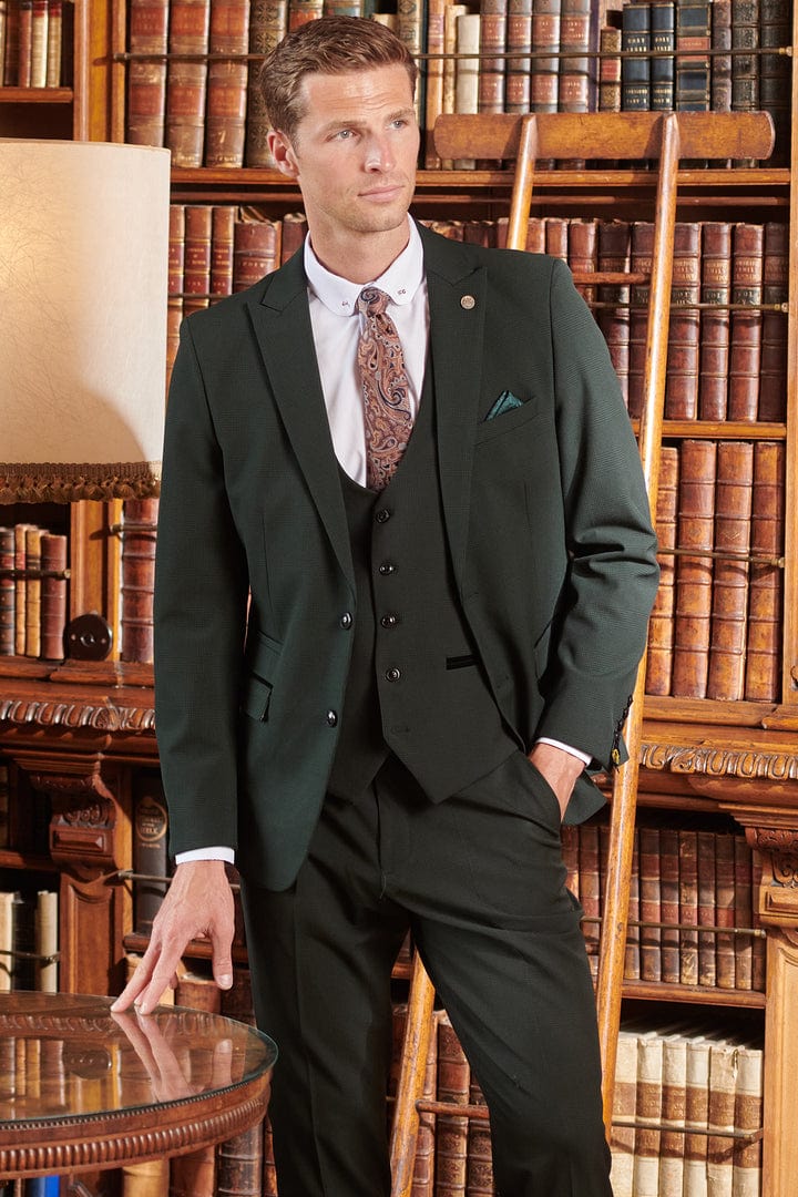 ceehuteey Men's Fashion three-piece Suit in Signature Peak lapel Business Tuxedos(Blazer+vest+Pants)