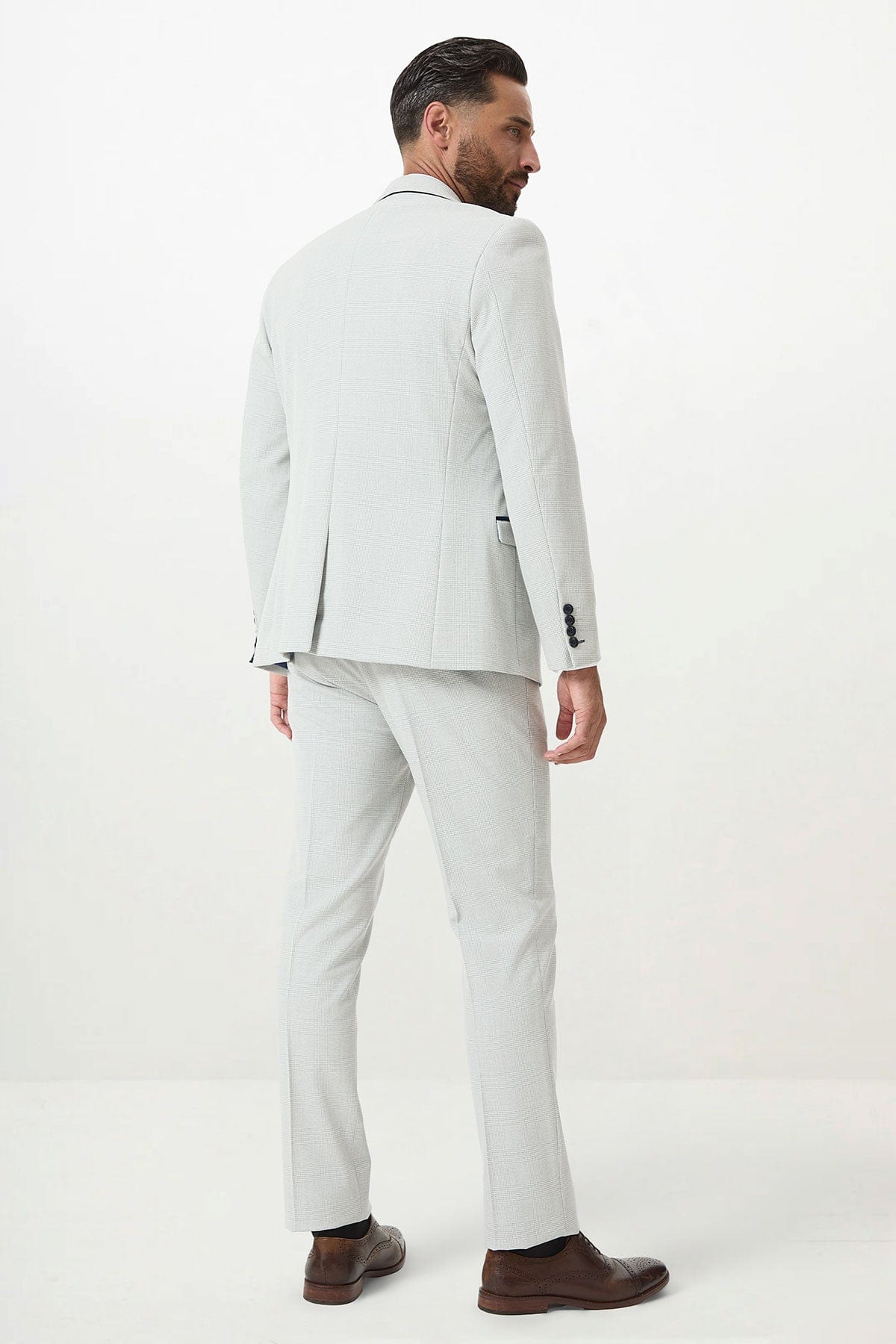 ceehuteey Men's Fashion three-piece Suit in White Signature Peak Lapel Multiple Occasions Colorblock suit(Blazer+vest+Pants) (Copy)