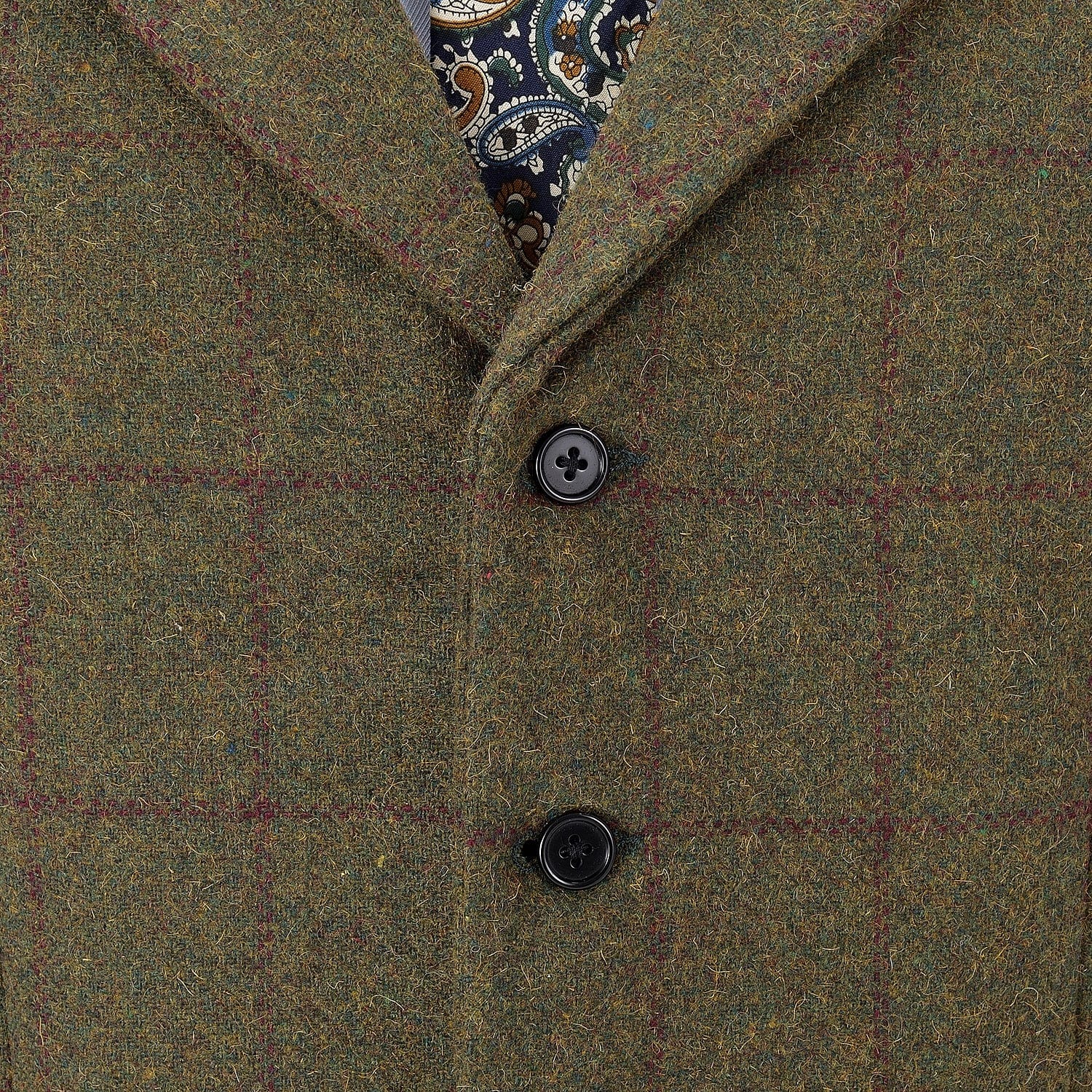 ceehuteey Men's Formal Notch Lapel Suit Vest Tweed Waistcoat