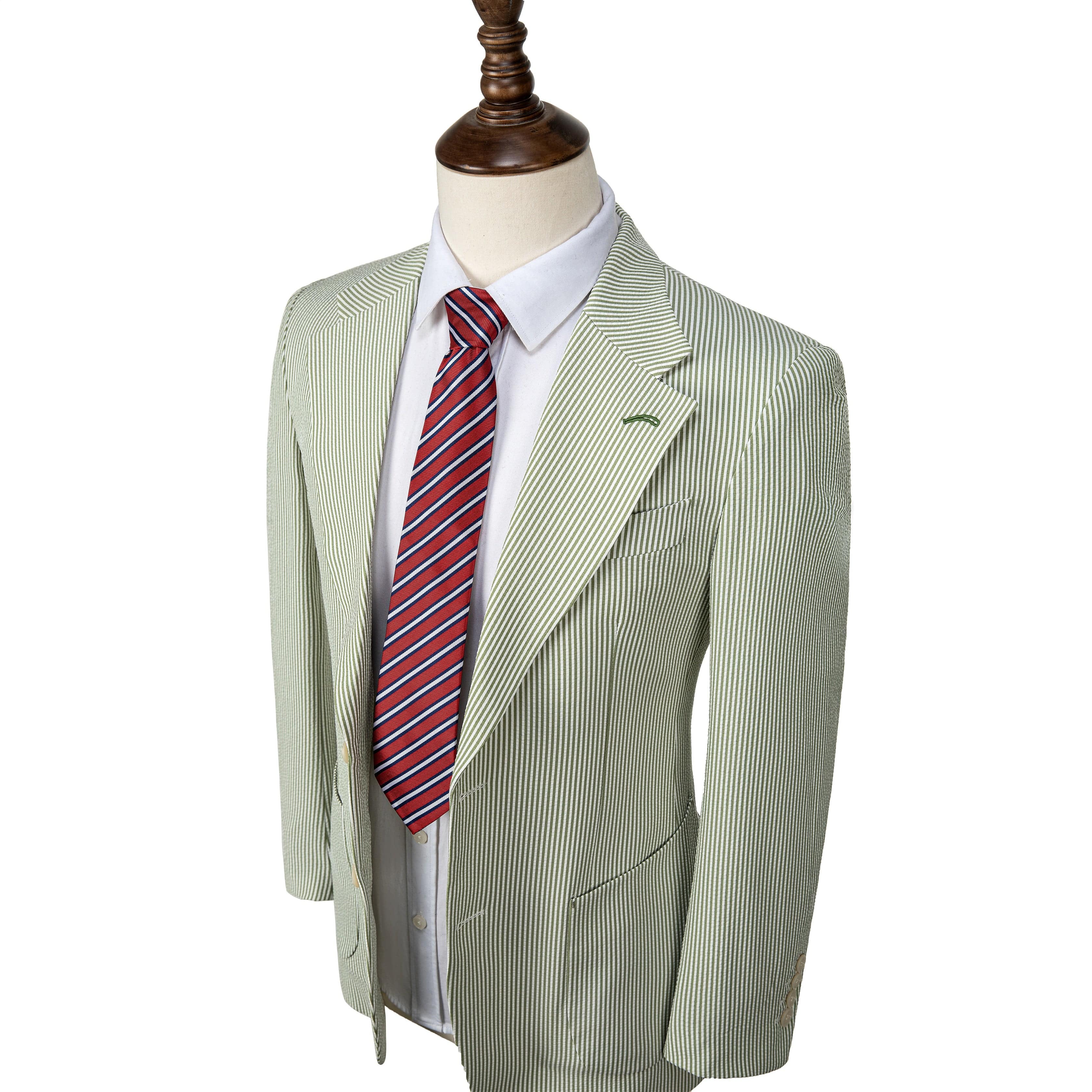ceehuteey Men's Formal  Striped 2 Pieces Notch Lapel Bussiness  Suit Tuxedos (Blazer+Pants)