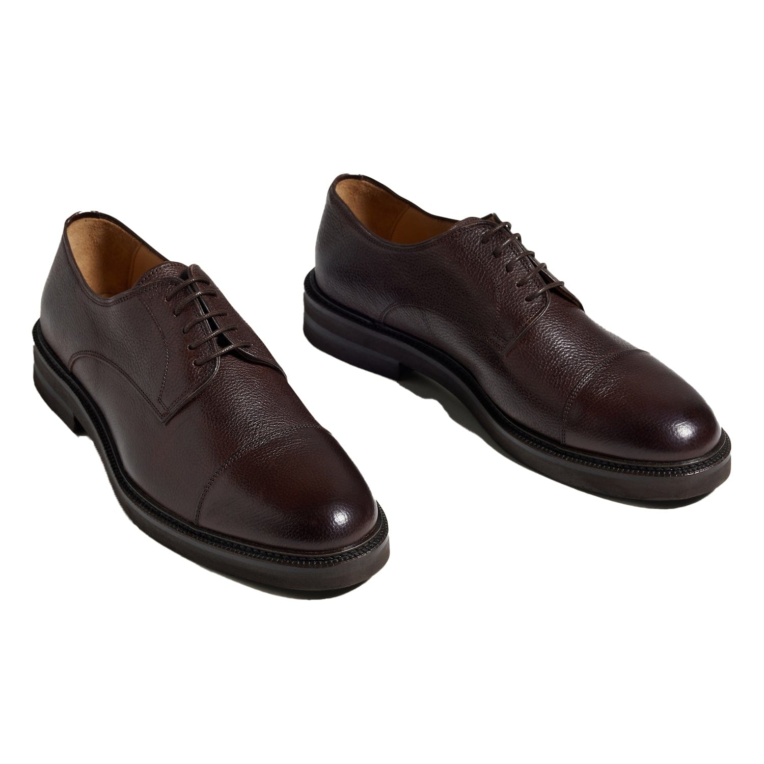 ceehuteey Men's Leather Classic Cap-Toe Oxford Shoes